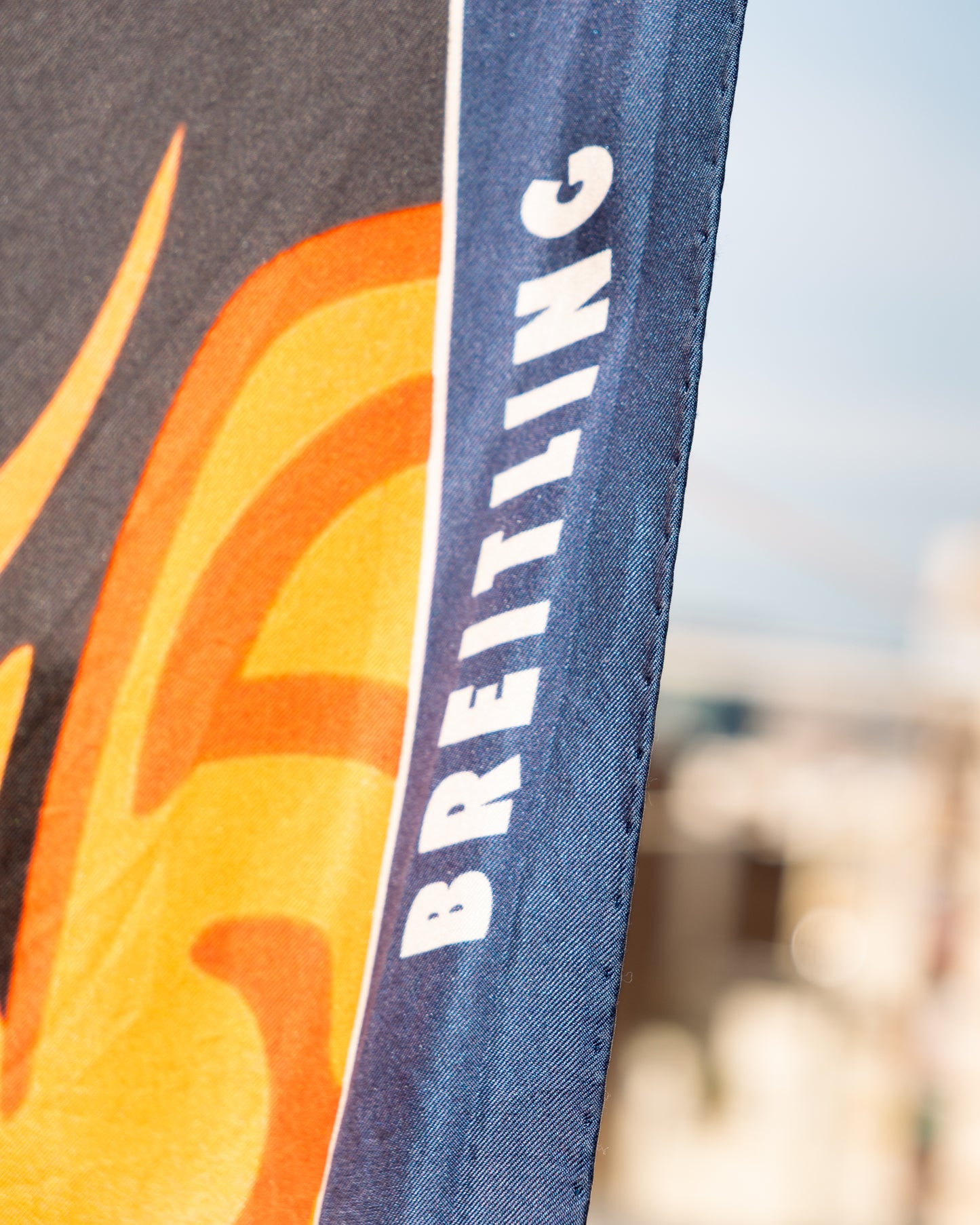 Breitling Silk Printed Scarf Vintage - Vecino Shop