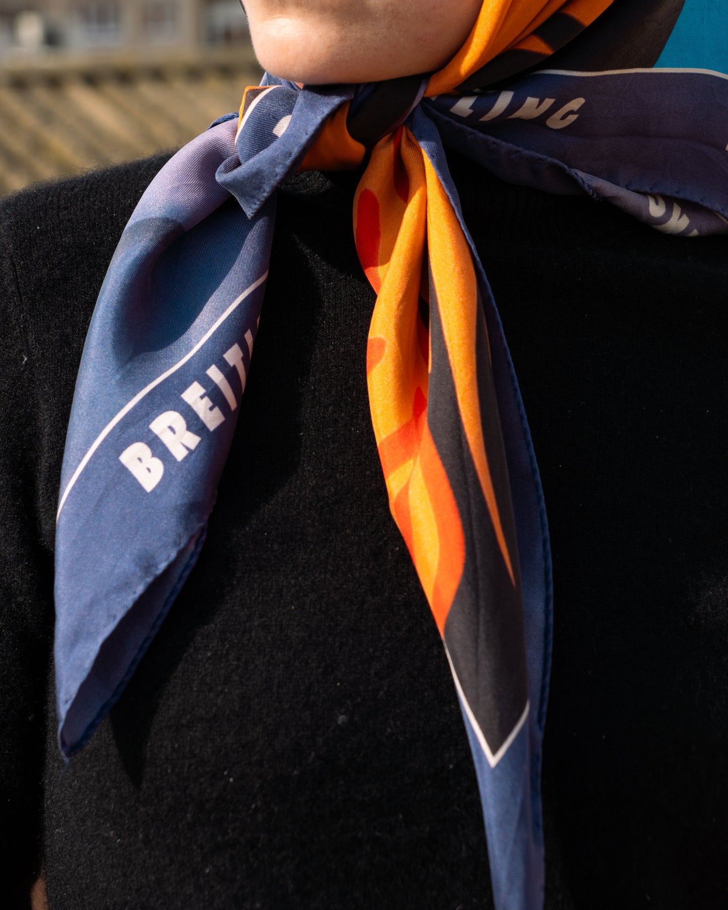 Breitling Silk Printed Scarf Vintage - Vecino Shop