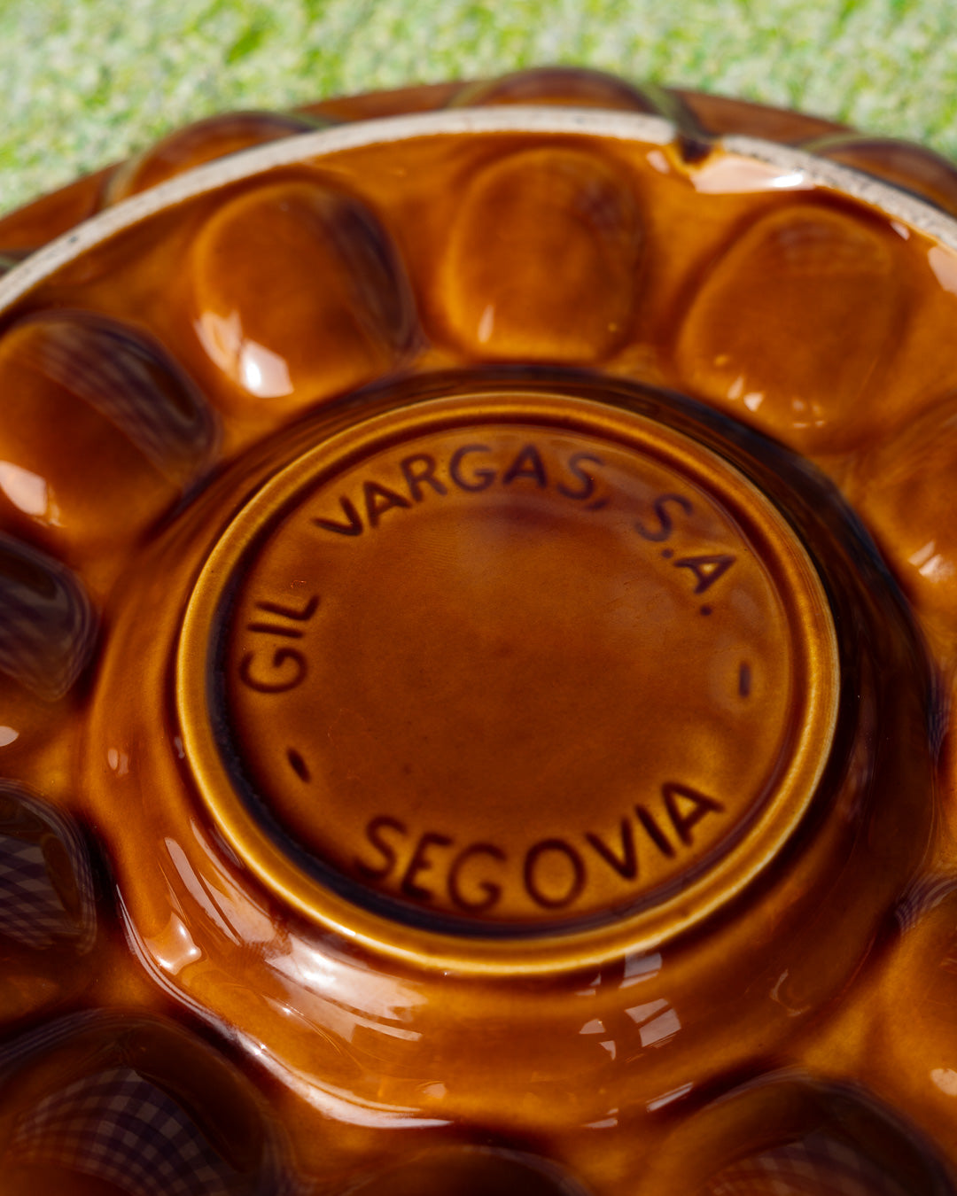 Vintage Gil Vargas Deviled Egg Ceramic Serving Dish - MCM - Vecino Shop