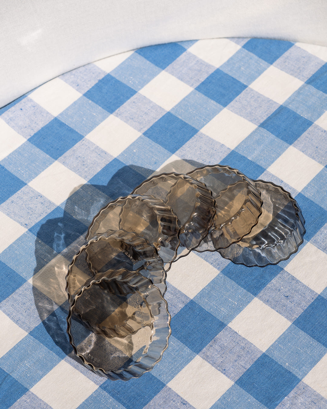 Vintage Arcopal Mini Tartlet Glass Plates Mid-Century Modern - Vecino Shop