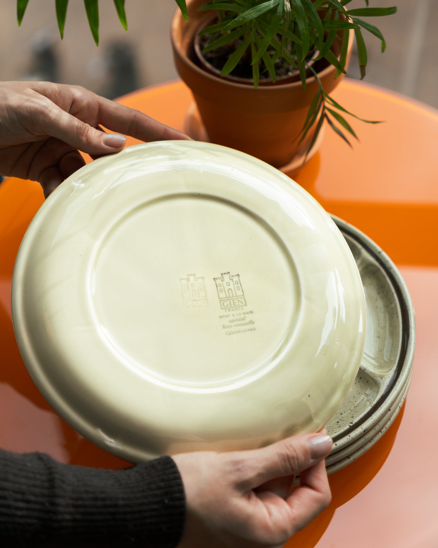 Vintage Gien Separated Fondue Plates MCM - Vecino Shop
