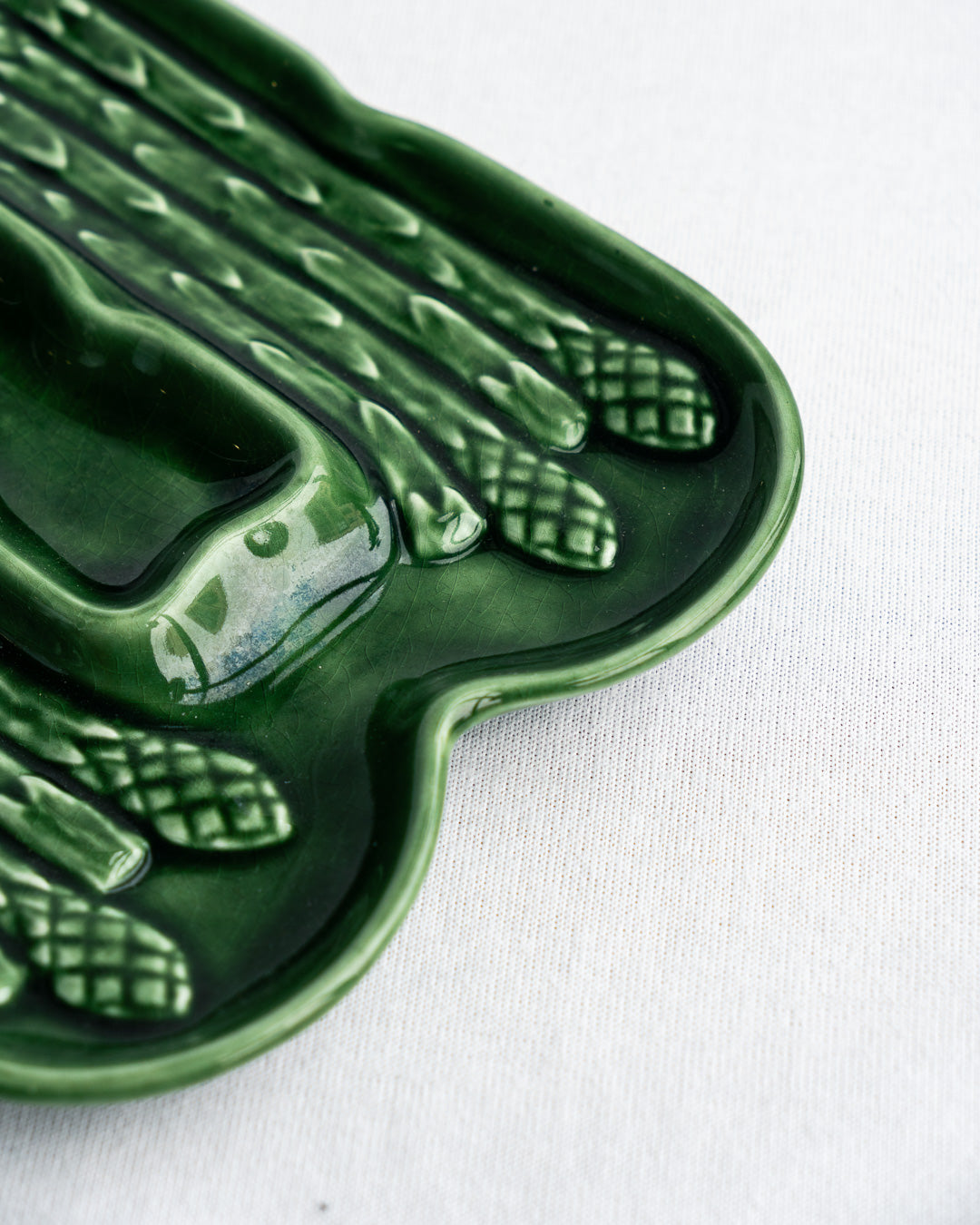 Vintage Secla Ceramic Asparagus Plate Made in Portugal Mid-Century Modern - Vecino Shop