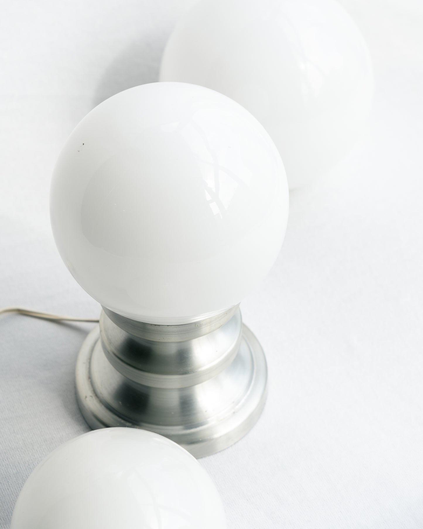 Vintage Space Age Lamp Mid-Century Modern Silver - Vecino Shop