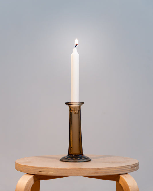 Vintage dark amethyst glass candle holder and flower vase by Antonio Miró for CAM from the 1980s. Vecino Shop