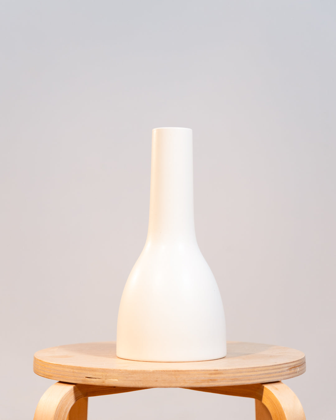 Vintage IKEA Minimalist White Ceramic Vase 1990s | Vecino Shop