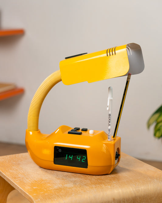 Vintage Favor Sakurino Alarm Clock Lamp – Yellow 1980s