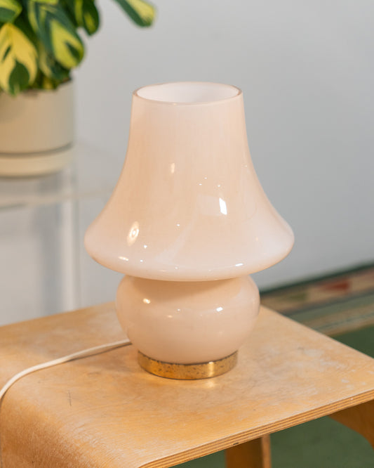 Mid-century modern 1970s Murano glass mushroom lamp, ambient lighting