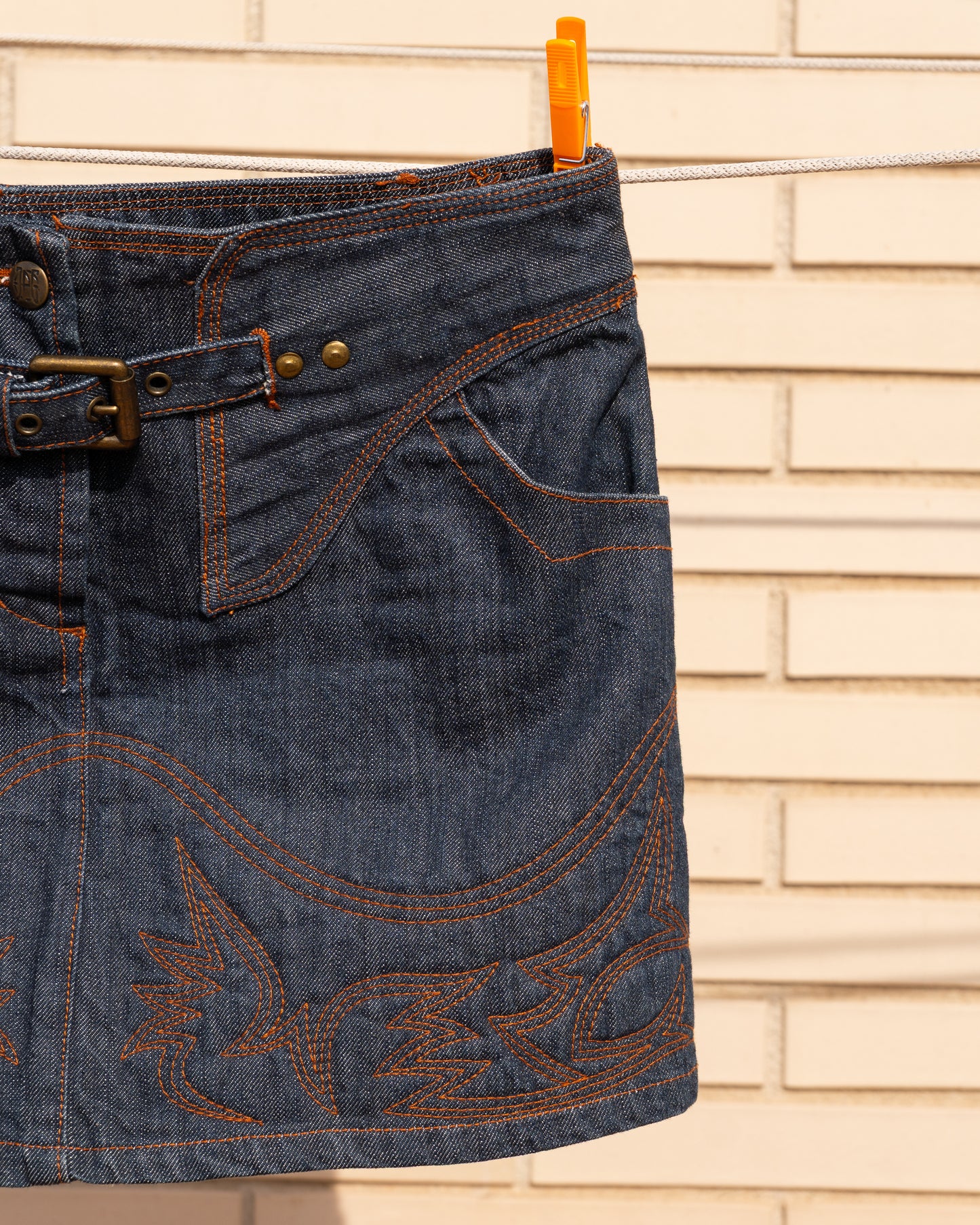 Vintage JPG by Jean-Paul Gaultier Low-Rise Denim Miniskirt - Vecino Shop