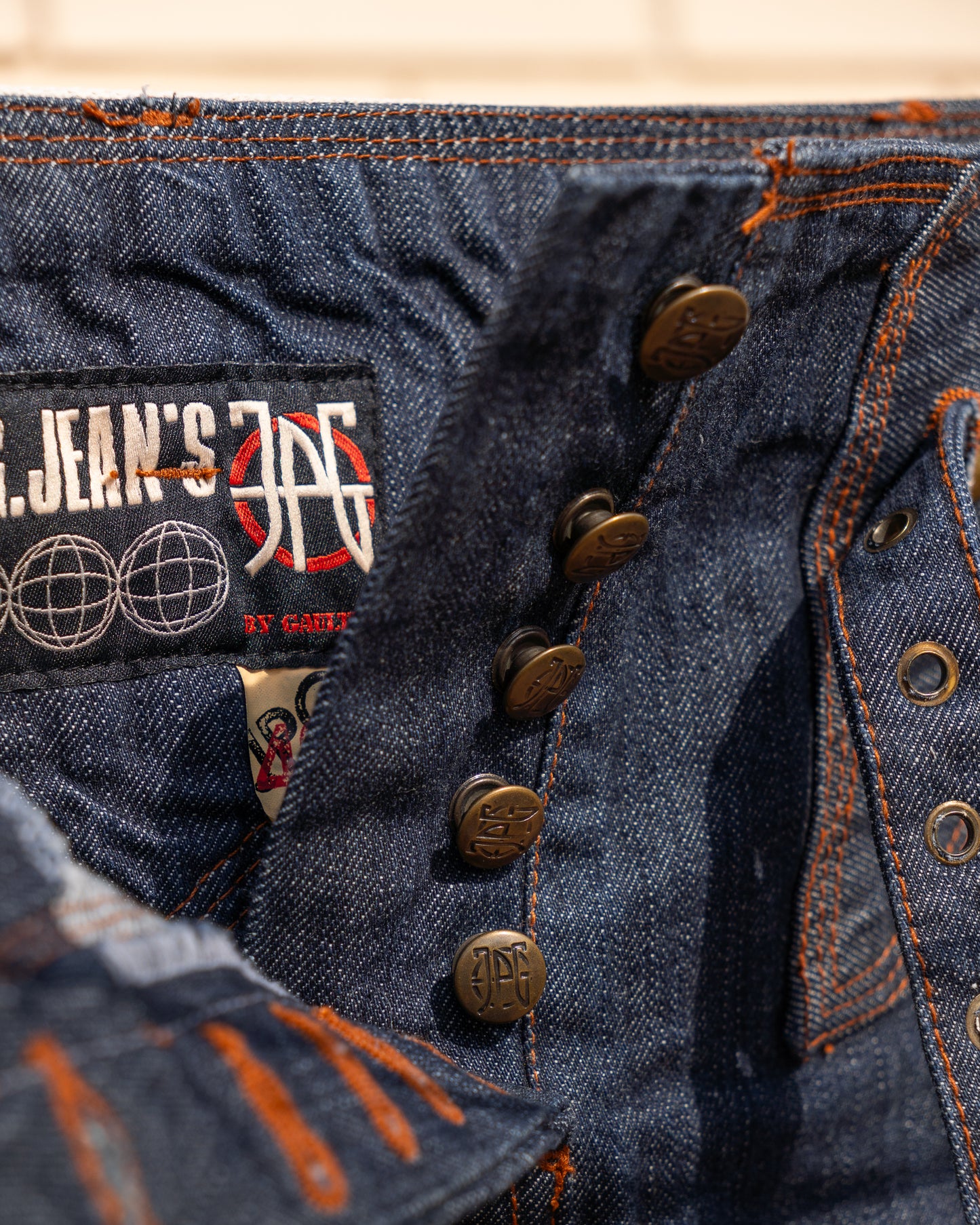 Vintage JPG by Jean-Paul Gaultier Low-Rise Denim Miniskirt - Vecino Shop