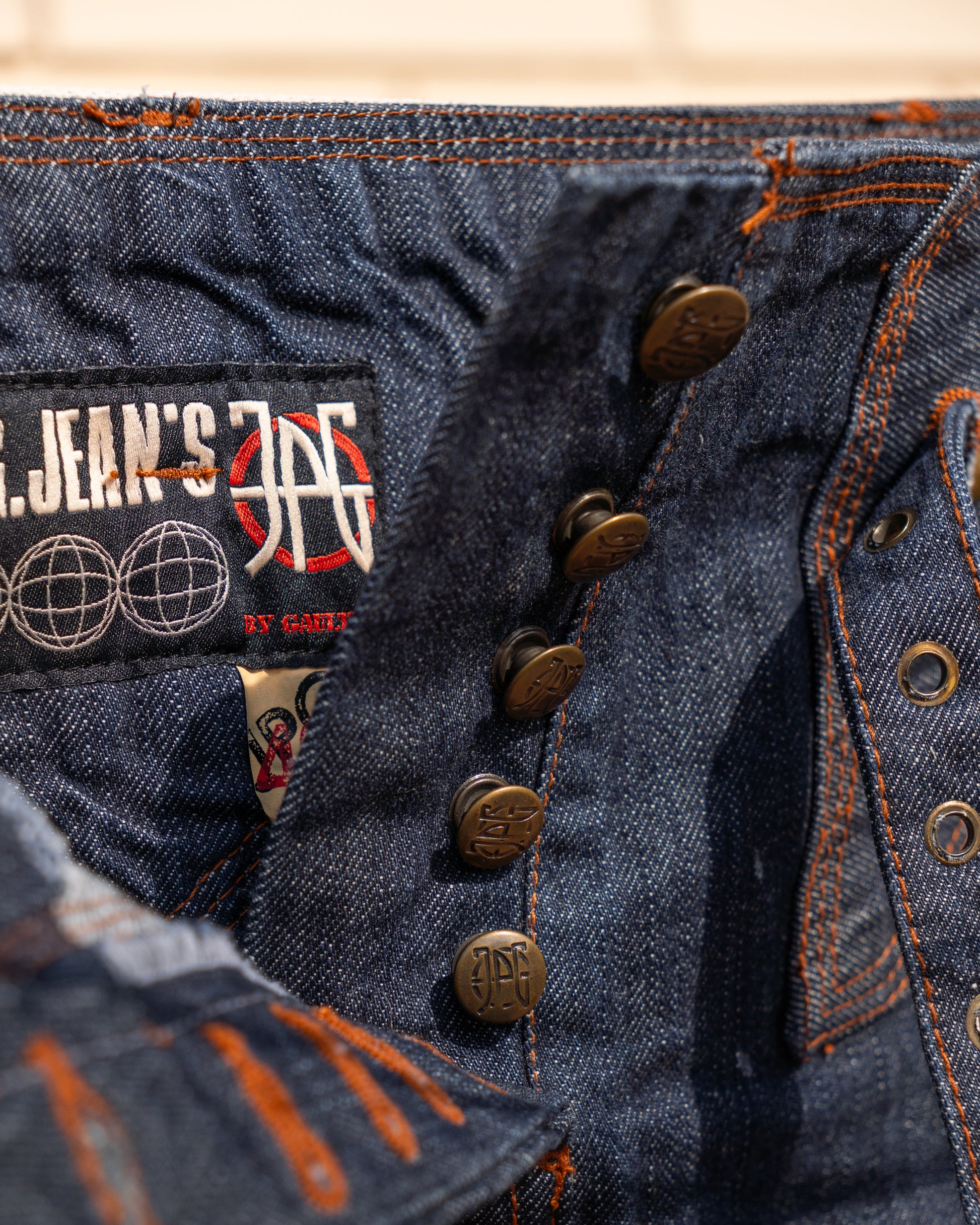Vintage JPG by Jean-Paul Gaultier Low-Rise Denim Miniskirt - Vecino Shop