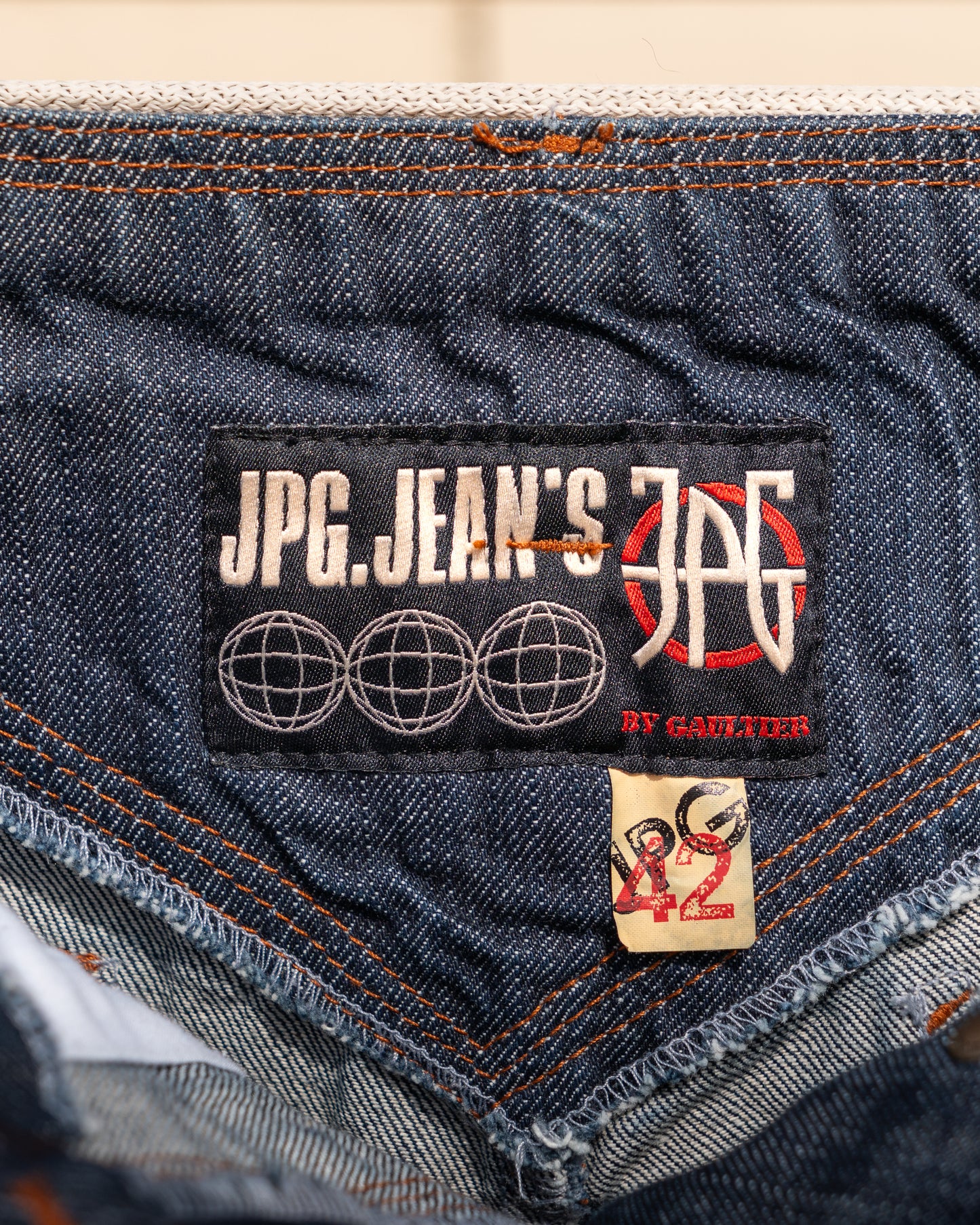 Vintage JPG by Jean-Paul Gaultier Low-Rise Denim Miniskirt - Vecino Shop