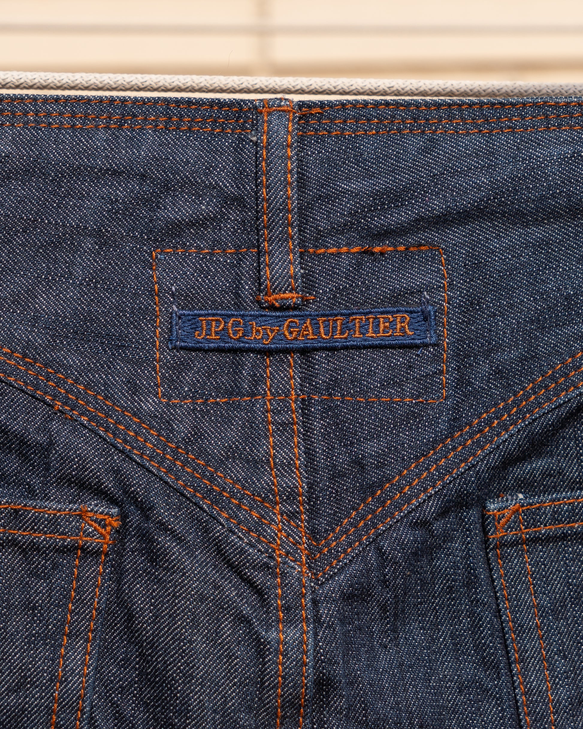 Vintage JPG by Jean-Paul Gaultier Low-Rise Denim Miniskirt - Vecino Shop