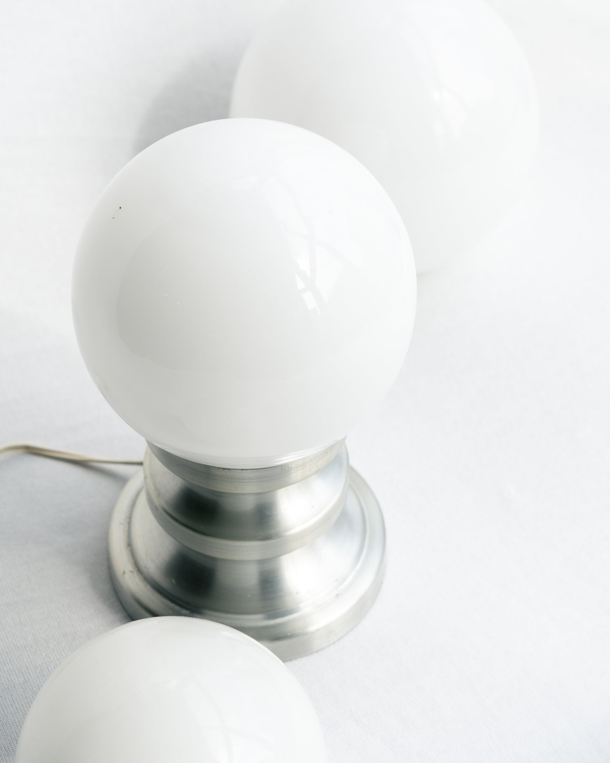 Vintage Space Age Lamp Mid-Century Modern Silver - Vecino Shop