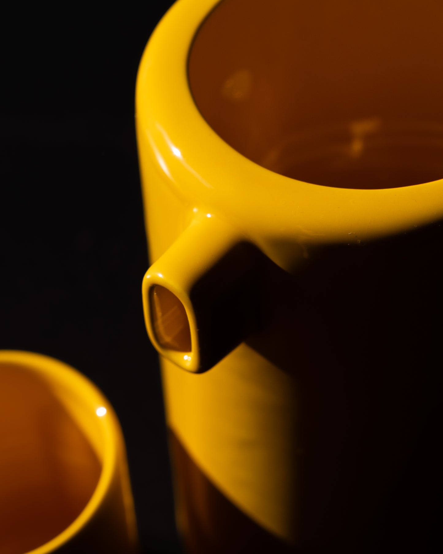 Vintage Space Age Pitcher and Cup Set Made in Italy Mid-Century Modern Ceramic Drinkware - Vecino Shop