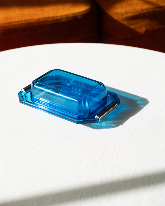 Vintage Translucent Butter Dish Mid-Century Modern - Vecino Shop