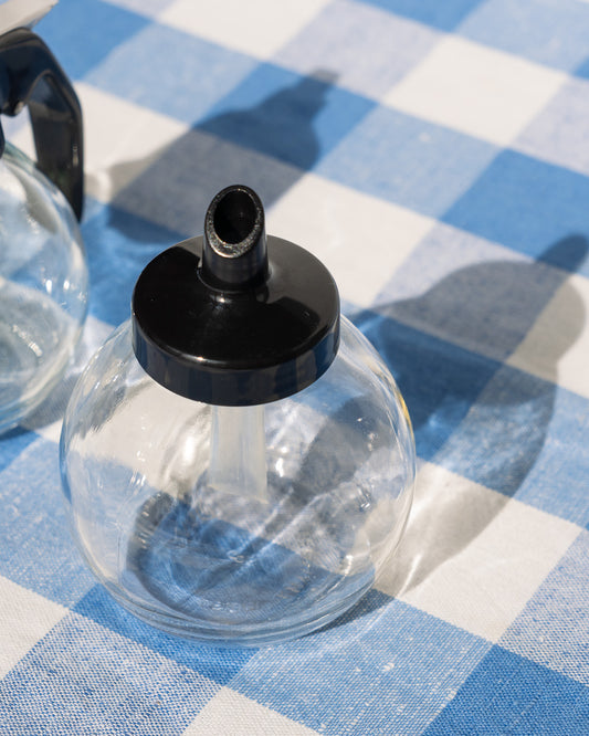 Vintage UWO Circular Glass Dispensers Mid-Century Modern - Vecino Shop