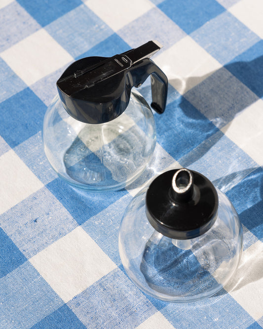 Vintage UWO Circular Glass Dispensers Mid-Century Modern - Vecino Shop