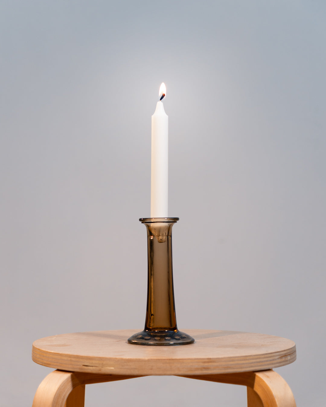 Vintage dark amethyst glass candle holder and flower vase by Antonio Miró for CAM from the 1980s. Vecino Shop