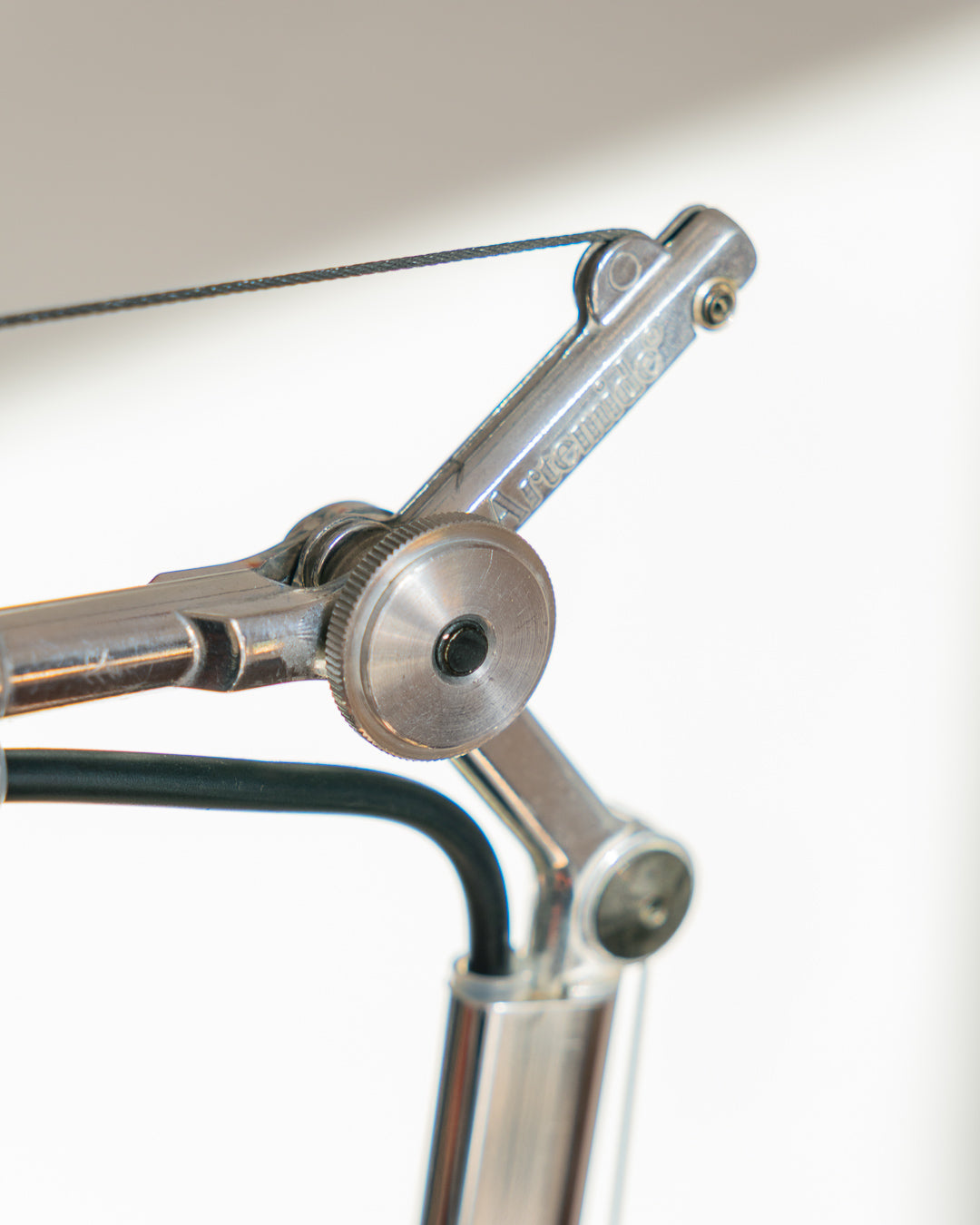 Artemide Tolomeo Tavolo adjustable aluminum desk lamp with articulated arms, Italian design