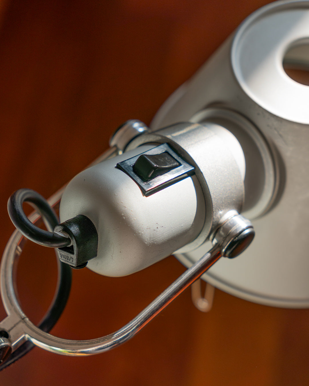 Artemide Tolomeo Tavolo adjustable aluminum desk lamp with articulated arms, Italian design