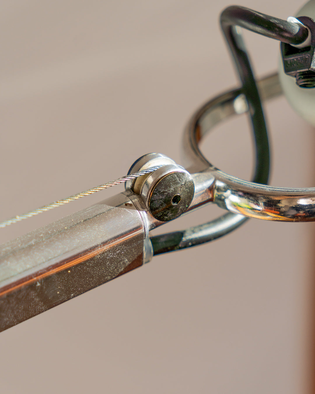 Artemide Tolomeo Tavolo adjustable aluminum desk lamp with articulated arms, Italian design