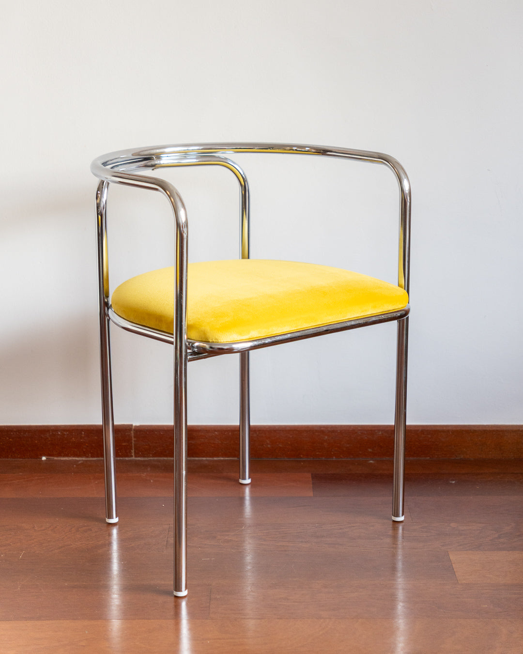 Pair of 1970s Chrome Armchairs