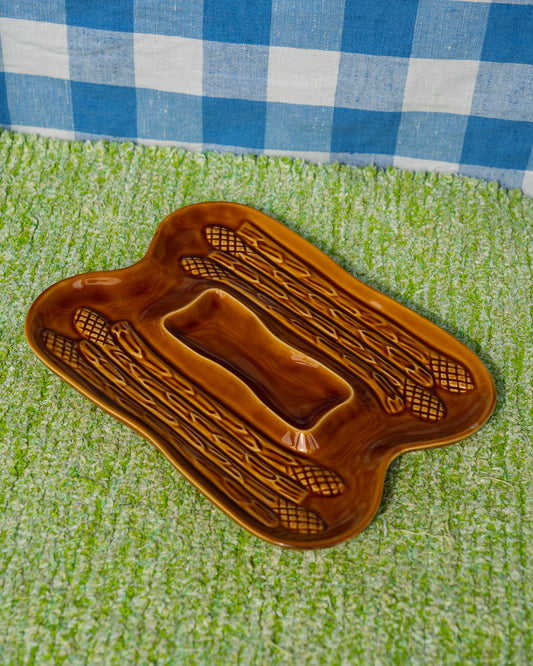 Gil Segovia Asparagus Ceramic Serving Plate - Vecino Shop