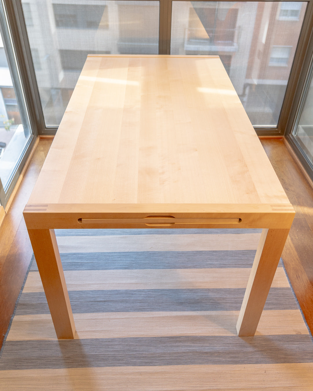 Vintage IKEA Pelto dining table, 1970s design by Niels Gammelgaard, solid birch, extendable, minor wear, excellent condition | Vecino Shop
