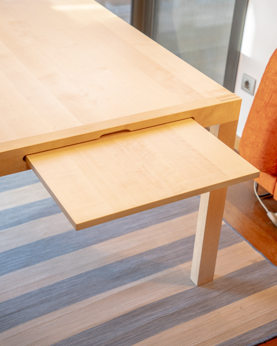 Vintage IKEA Pelto dining table, 1970s design by Niels Gammelgaard, solid birch, extendable, minor wear, excellent condition | Vecino Shop
