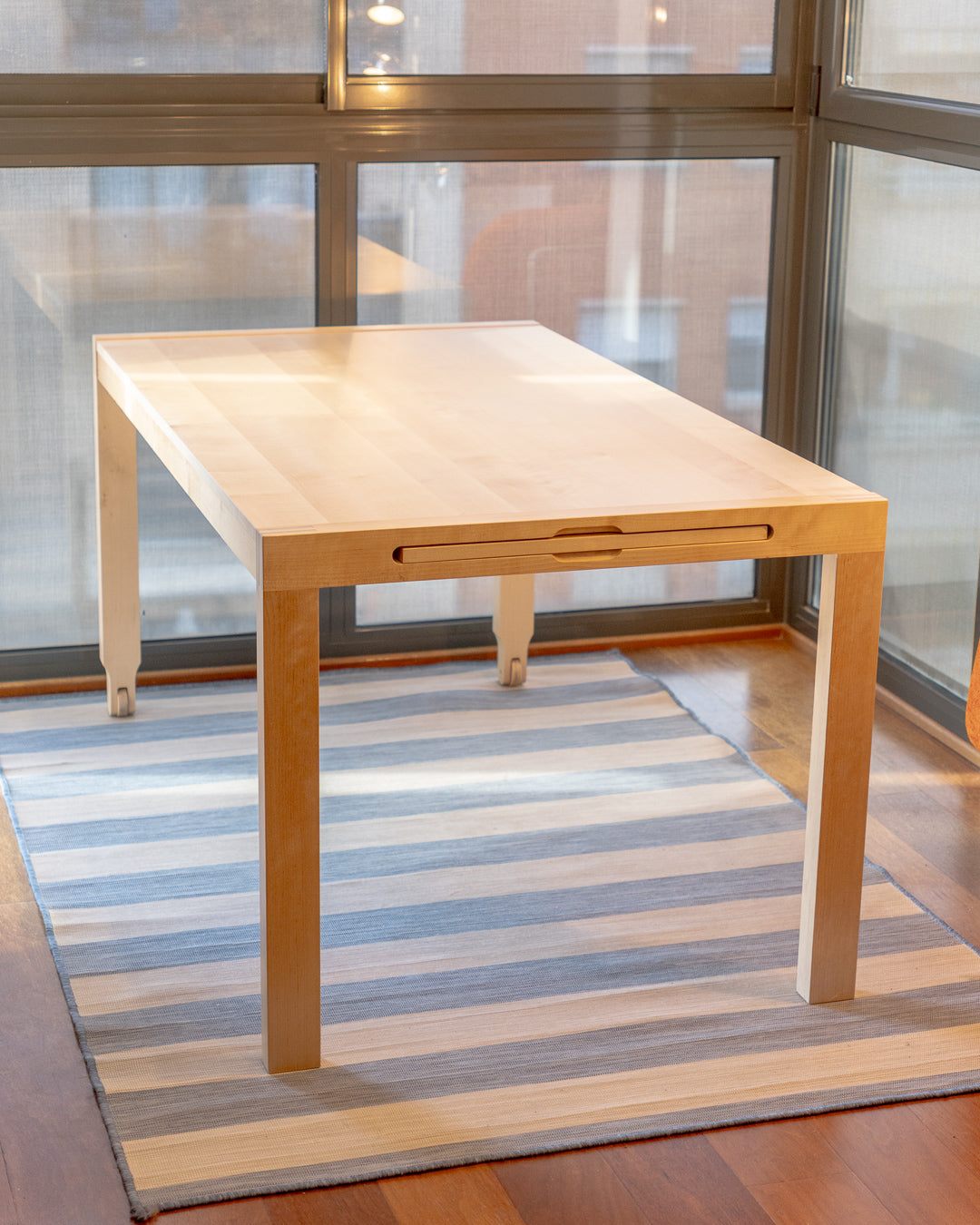 Vintage IKEA Pelto dining table, 1970s design by Niels Gammelgaard, solid birch, extendable, minor wear, excellent condition | Vecino Shop