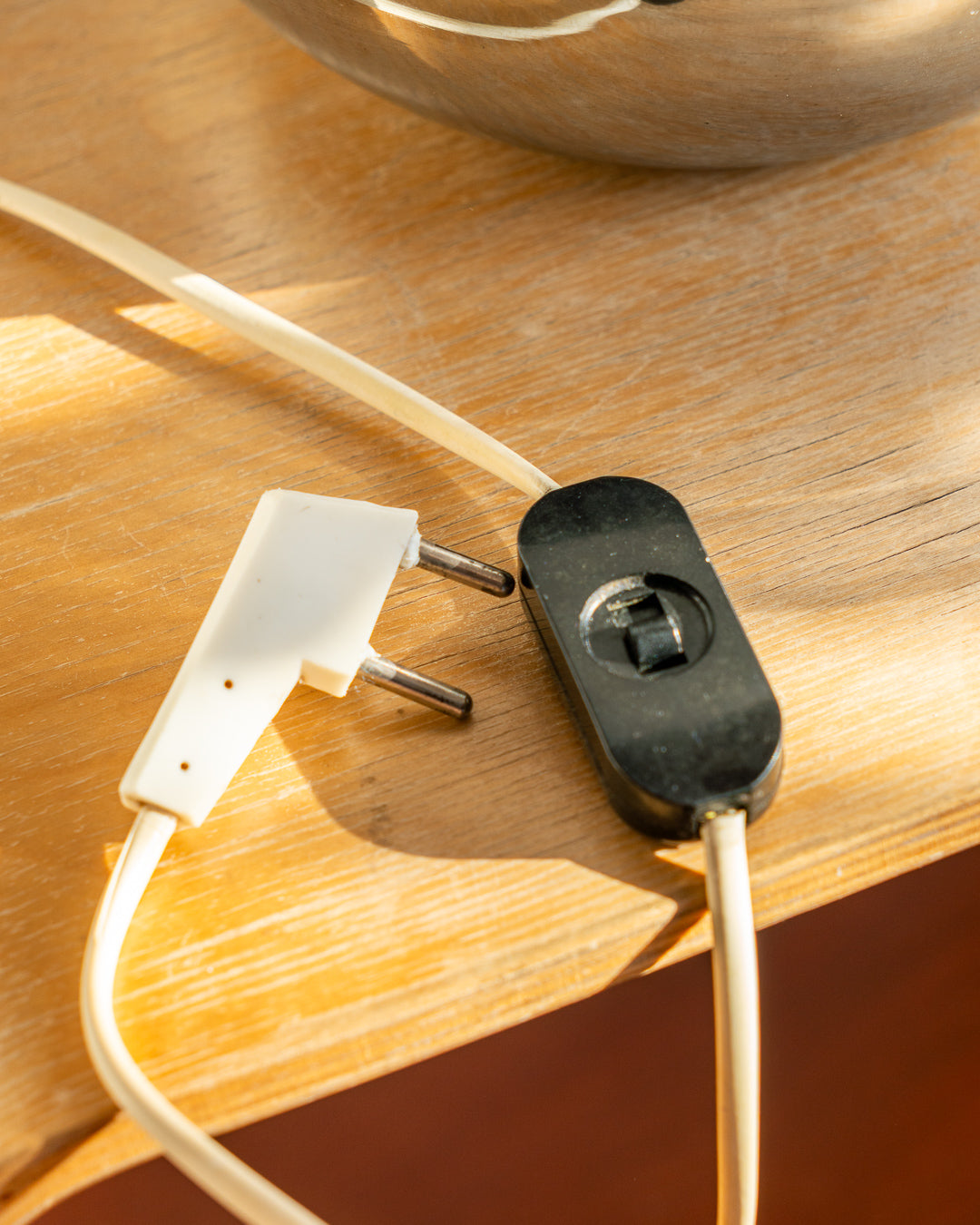 Vintage Space Age XL Chrome & Opaline Orb Table Lamp – 1970s