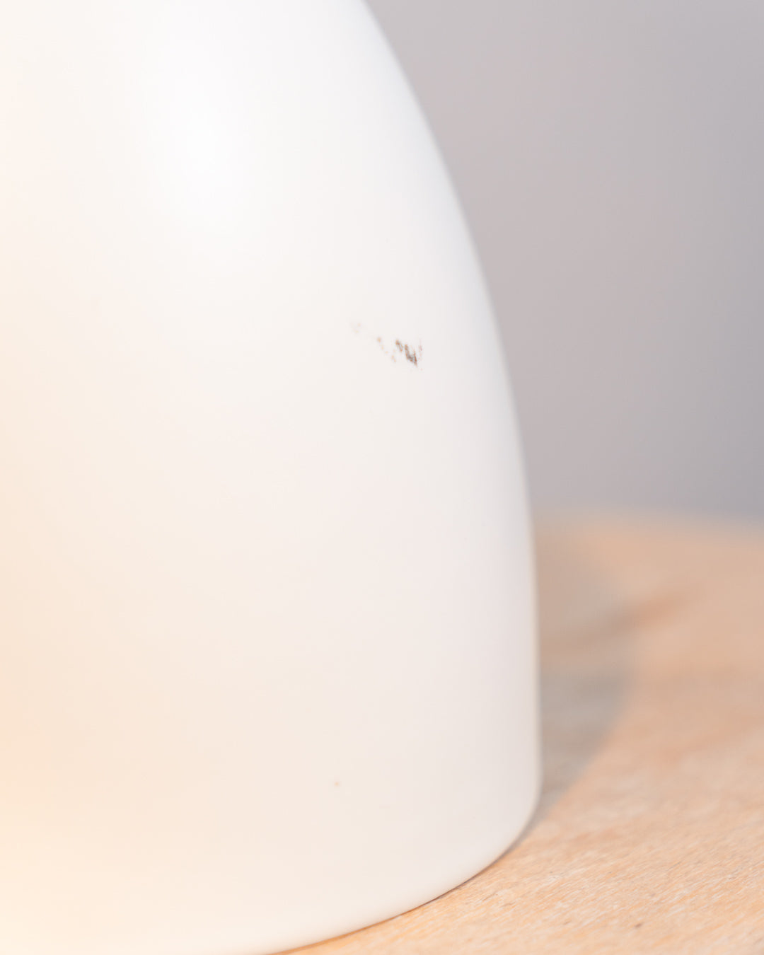 Vintage IKEA matte white ceramic vase from the 1990s with minimalist Scandinavian design. Vecino Shop