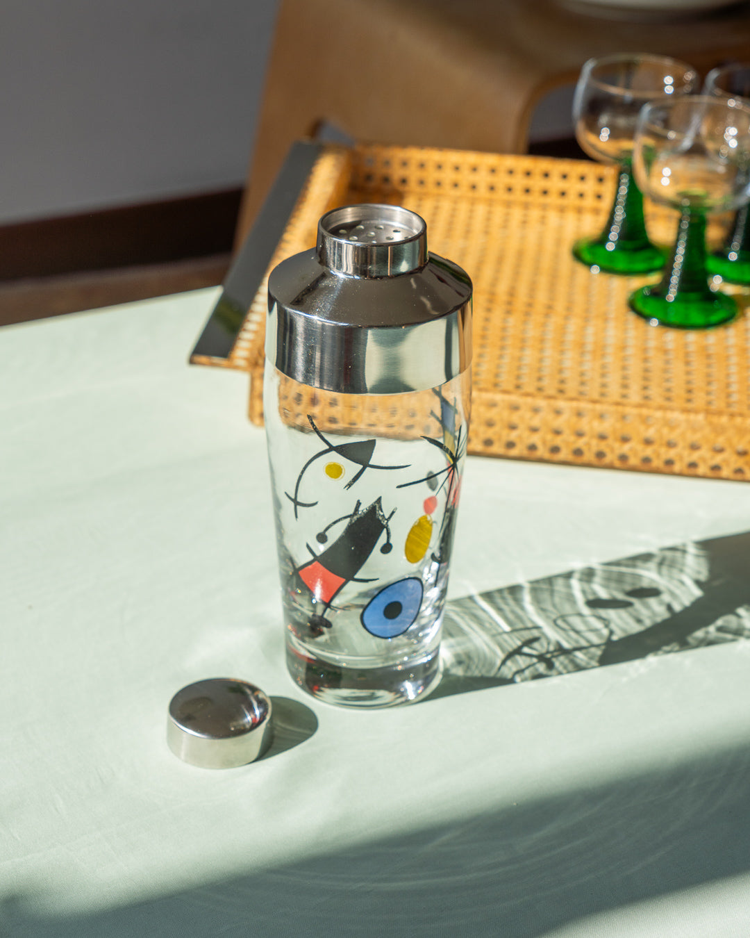 Vintage Miro-style glass cocktail shaker 22 cm – Vecino Shop