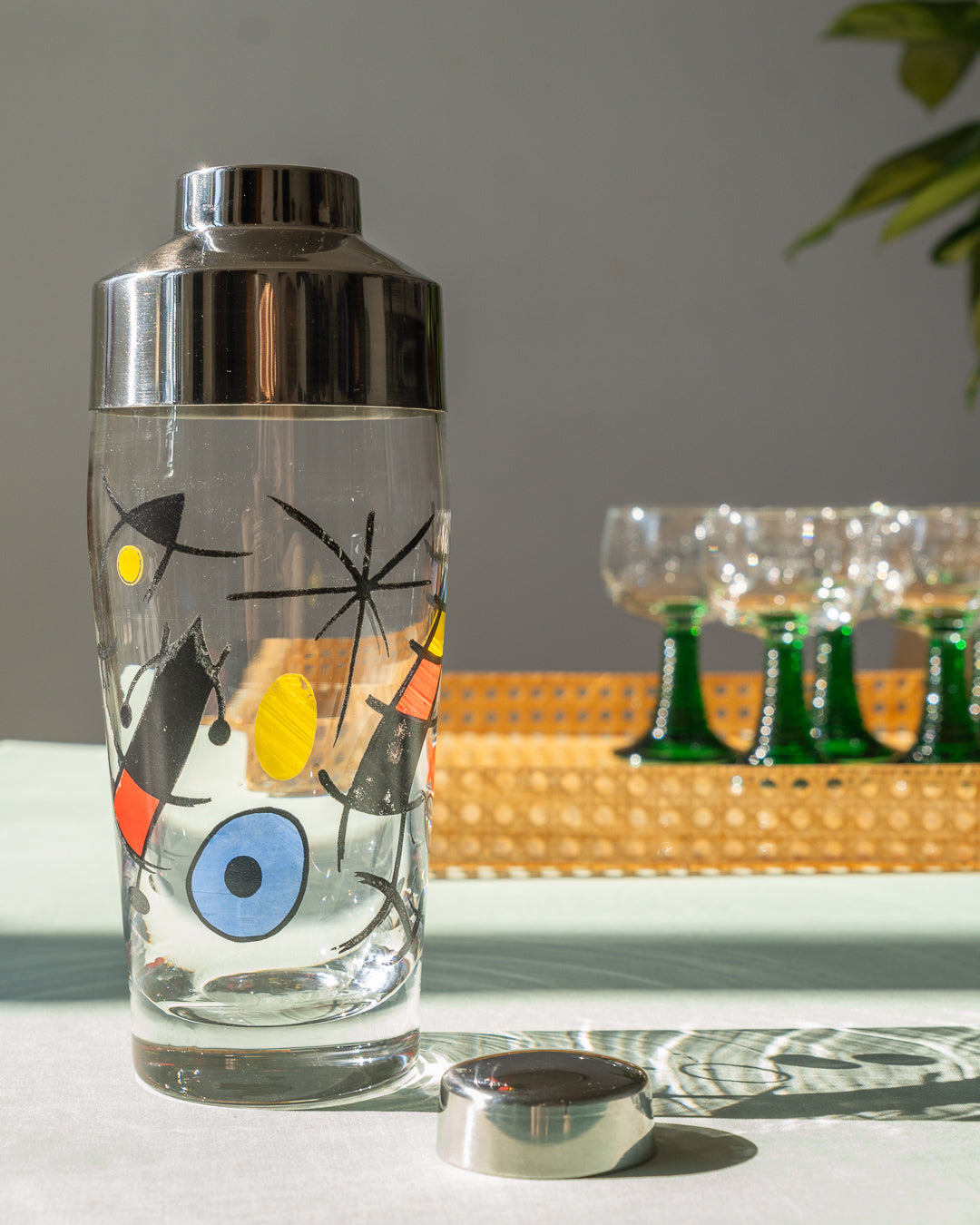 Vintage Miro-style glass cocktail shaker 22 cm – Vecino Shop