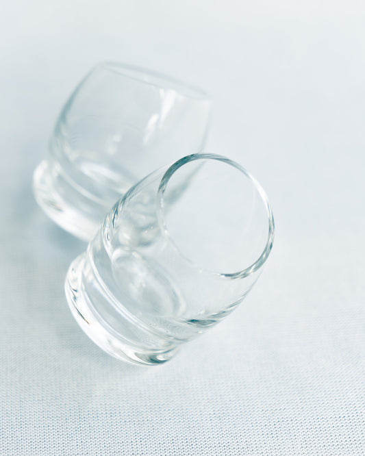 Set of 2 vintage Rosenthal Schnapps egg glasses with elegant design, perfect for collectors or barware enthusiasts. Mid-century modern - Vecino Shop