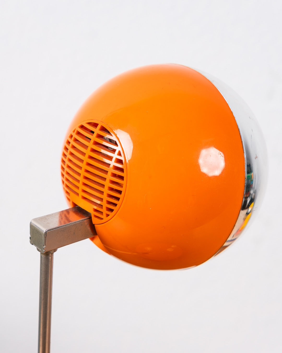 Vintage 1970s orange and chrome Eichhoff-Werke eyeball table lamp with telescopic arm and domed base – Vecino Shop