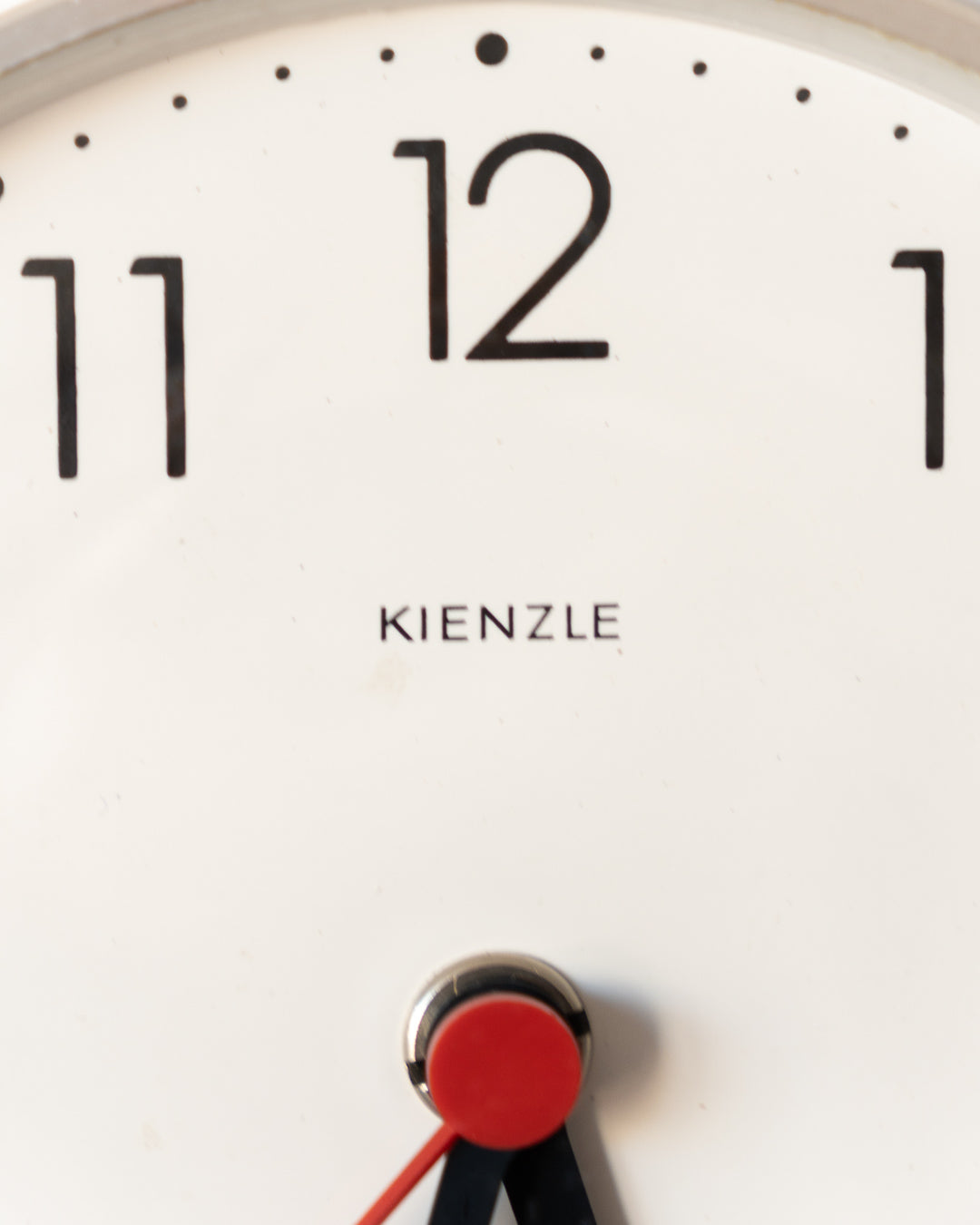 Vintage 1970s Kienzle ceramic wall clock, Mid-Century design, rare and unique, made in Germany.