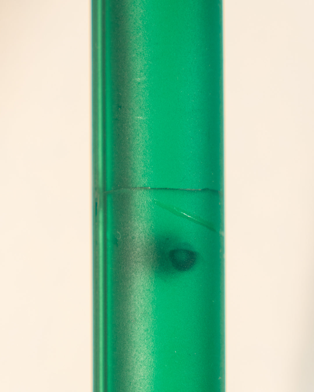 Vintage translucent green plastic foldable Pop Art lamp from the 1990s with fluorescent bulb. Vecino Shop