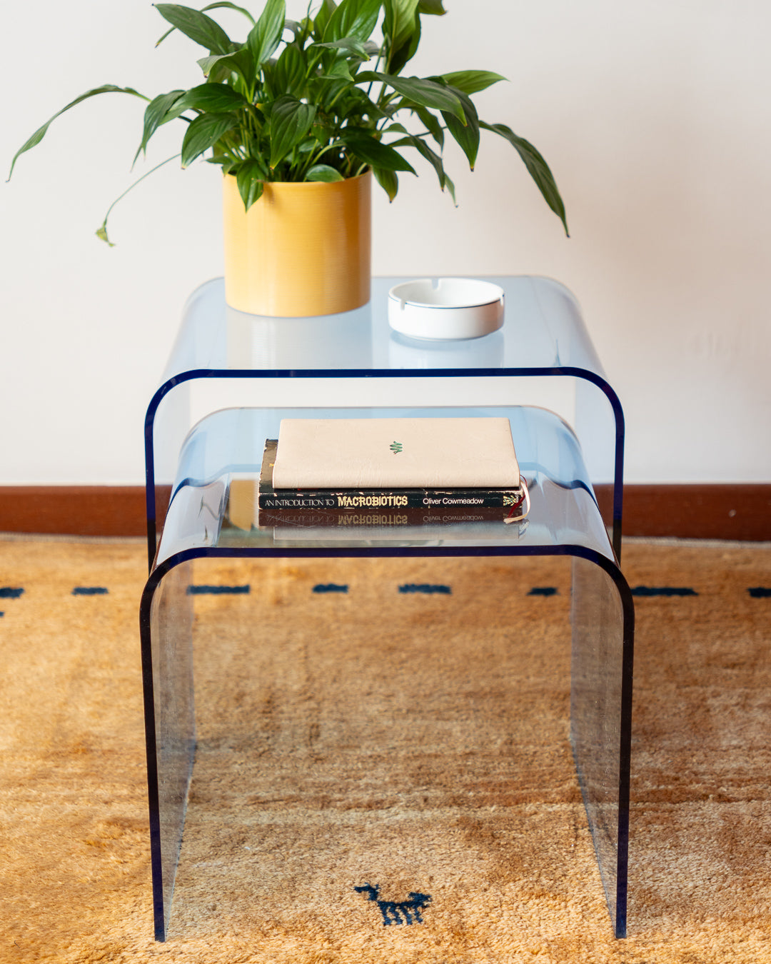 Vintage Blue Acrylic Nesting Tables – 1970s