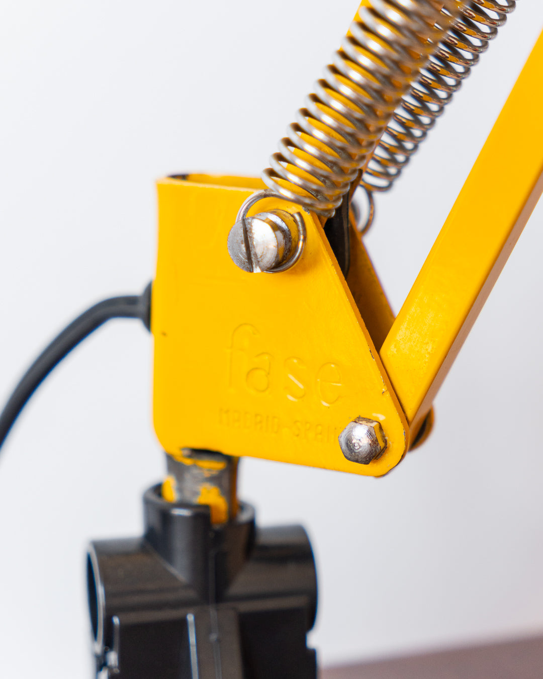 Vintage yellow Fase architect lamp, single-arm, Spain 1960s – Vecino Shop