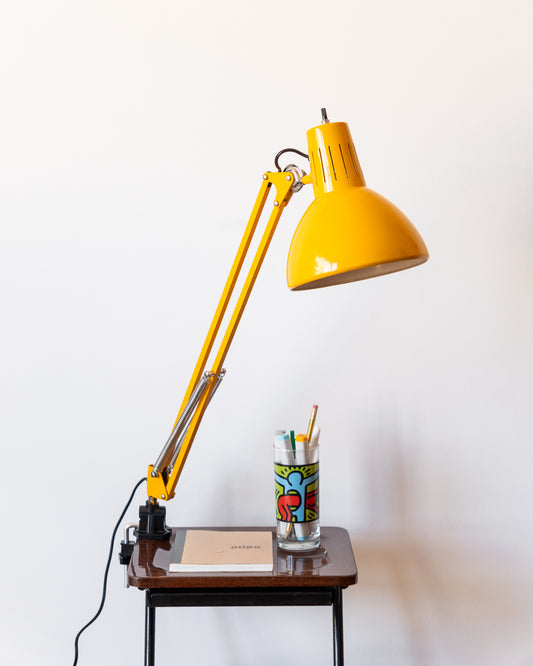 Vintage yellow Fase architect lamp, single-arm, Spain 1960s – Vecino Shop