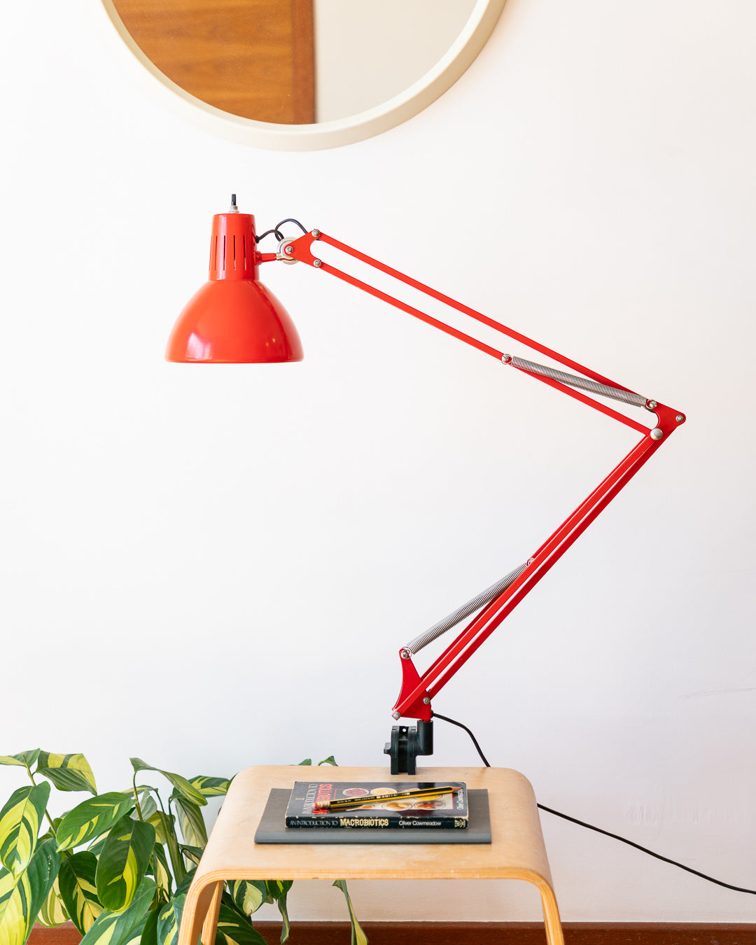 Vintage 1960s Fase red architect lamp – Spain – Vecino Shop