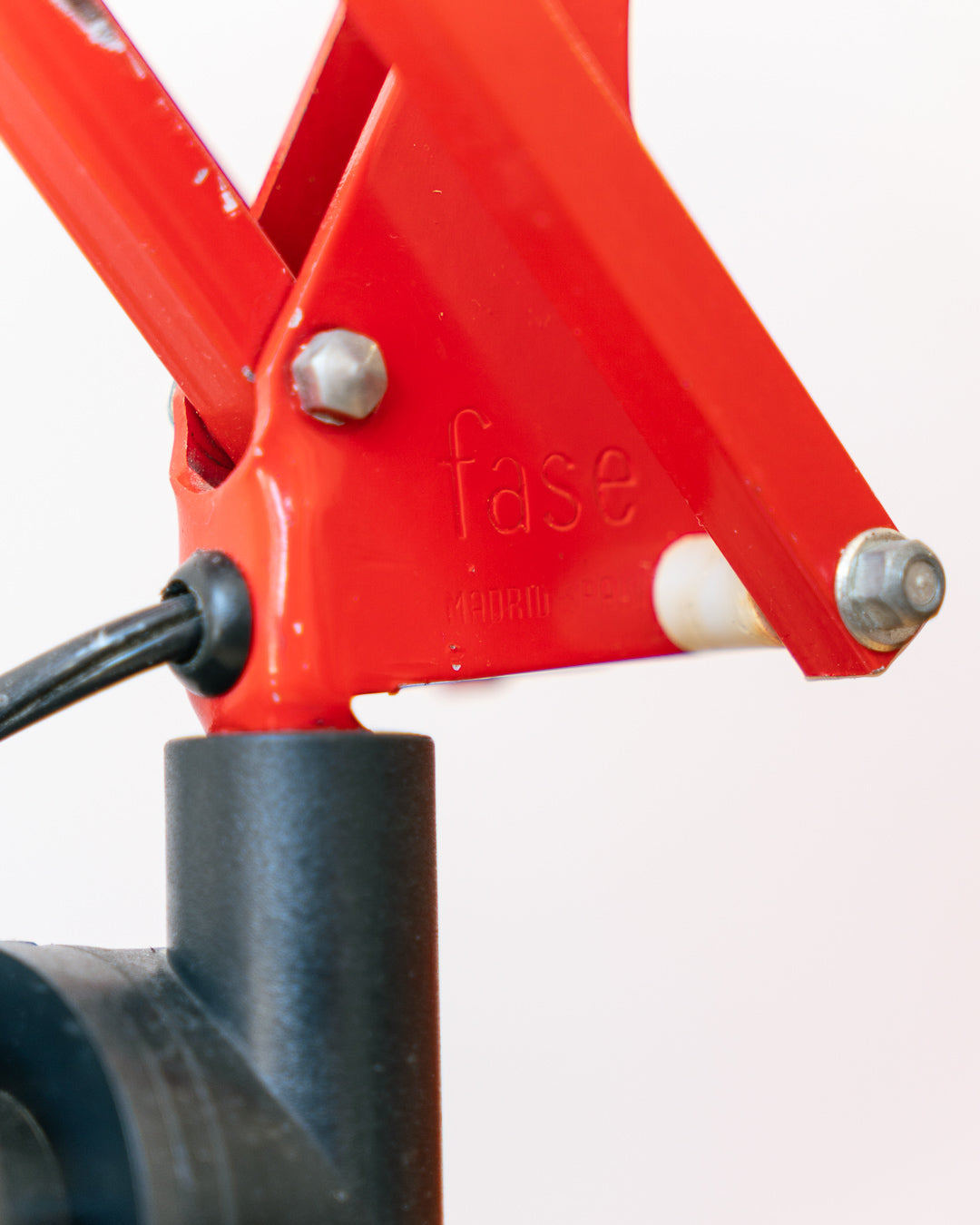 Vintage 1960s Fase red architect lamp – Spain – Vecino Shop