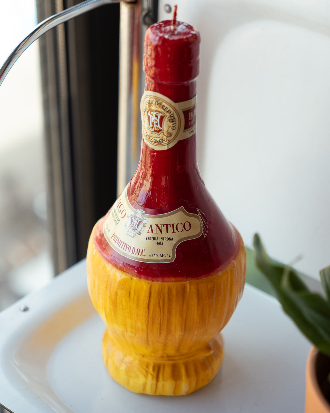 Vintage wine glass candle by Cereria Introna – Vecino Shop