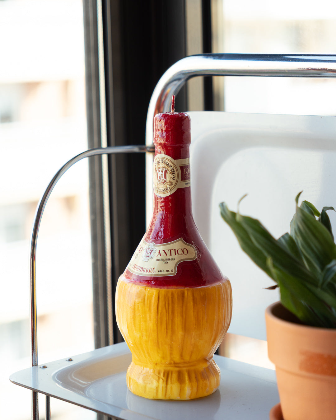 Vintage wine glass candle by Cereria Introna – Vecino Shop